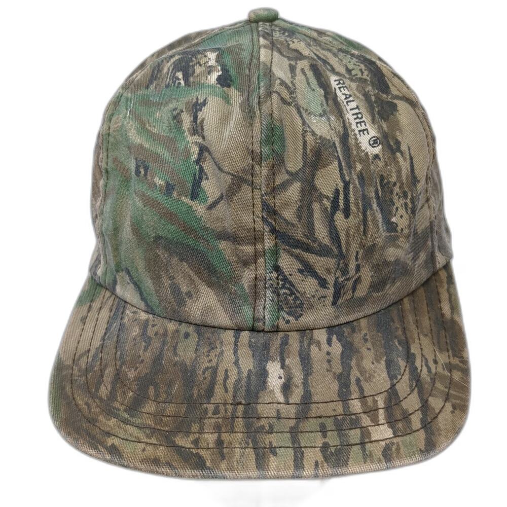 Realtree Snapback Green Camo One Size Made in USA Hunting Fishing Logo Hat